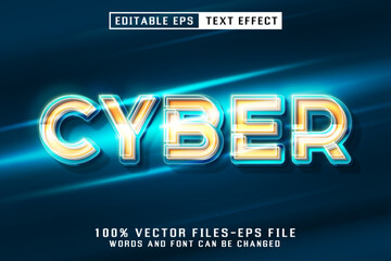 Cyber Editable Eps Texh Effect