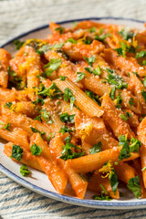 Homemade Vermouth Penne Pasta