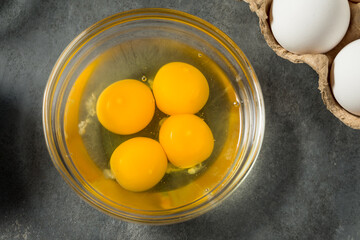 Raw Organic White Eggs