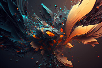 Obraz premium abstract fractal background