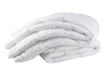 bed linen pillow and blanket made of quilted fabric with sewing and processing features