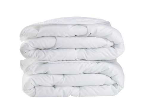 bed linen pillow and blanket made of quilted fabric with sewing and processing features