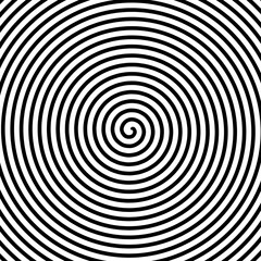 Spiral radial Swirl Radial Hypnotic Psychedelic illusion rotating background Vector black and white quality vector illustration cut  stroke 