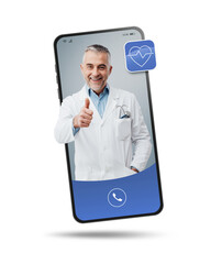 Online medical service app with professional doctor