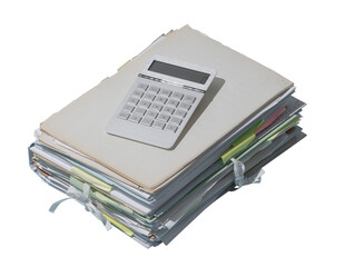 Pile of folders and paperwork