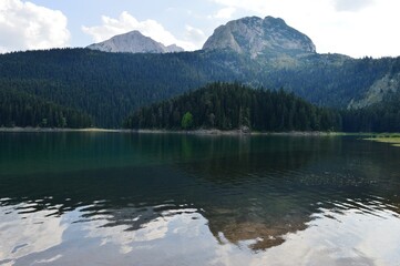 natural lake on the mountain