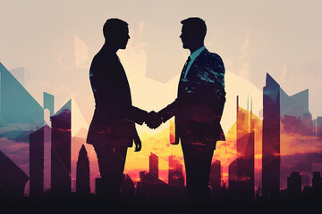 businessman handshake contract