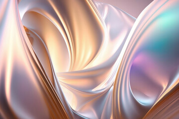 translucent metallic abstract background, Generative AI