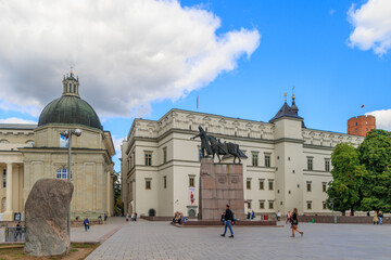 Obraz premium Vilnius.Monument to Grand Duke Gediminas.