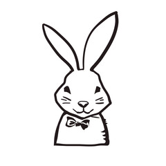 Easter bunny vector illustration.