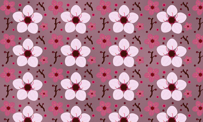 Cherry blossom pattern