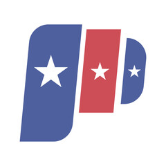 Obraz na płótnie Canvas Letter P logo icon design