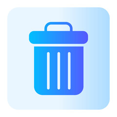 delete gradient icon