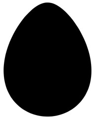 black and white egg