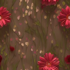 Flowers  created with generative ai technology