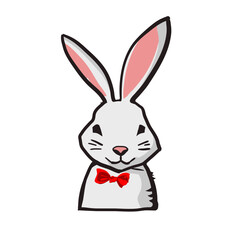 Easter bunny vector illustration.