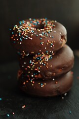 chocolate covered donut