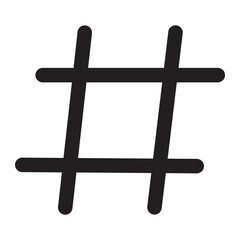 hashtag glyph icon