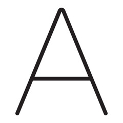 font line icon