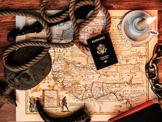 Fototapeta premium Foundational Black American Freedom to Travel to Africa