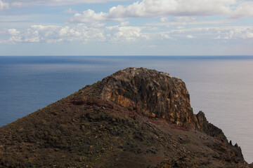 A beautiful mountanous cliff in Fuerteventura