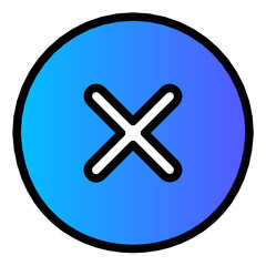 cancel gradient icon