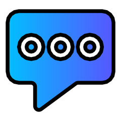 chat gradient icon