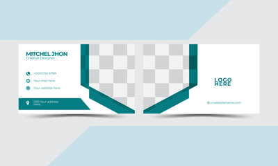 Professional  double sided  clean  and  modern  creative business card design template