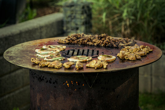 Cooking On The Fire Plate