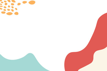 Abstract shapes, hand-drawn background. Vector illustration.	