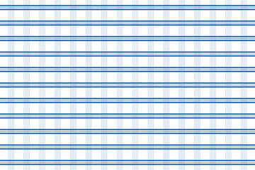 Blue and white gingham fabric with a white background.