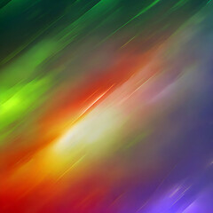 beautiful aurora prismatic light sky stary night abstract background with rainbow new quality universal joyful colorful  stock image illustration wallpaper design, Generative AI