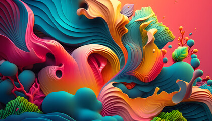 Fototapeta na wymiar Colorburst: A Stunning Collection of Colorful Backgrounds for Your Designs