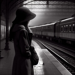woman in the station