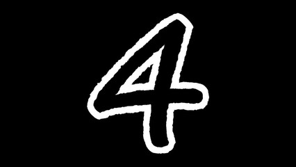 Wiggling Number Drawing Four