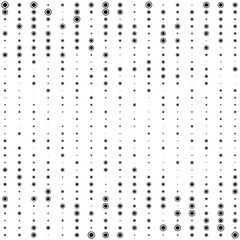 Circles halftone random pattern background. Vector illustration.