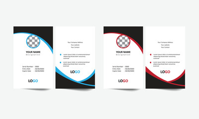 Id card Design template.