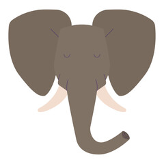 Isolated cute elephant avatar character Vector illustration
