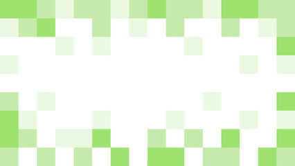 Pixel Background Abstract Green Texture with Pixelated Frame Design and an Aspect Ratio of 16:9. Vector Image.