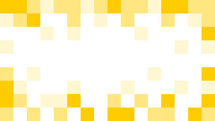 Pixel Background Abstract Yellow Texture with Pixelated Frame Design and an Aspect Ratio of 16:9. Vector Image.