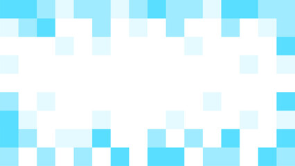 Pixel Background Abstract Blue Texture with Pixelated Frame Design and an Aspect Ratio of 16:9. Vector Image.