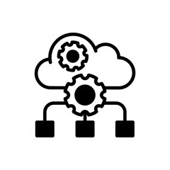 Cloud Services icon in vector. Logotype