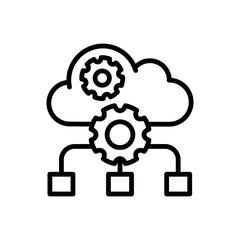 Cloud Services icon in vector. Logotype