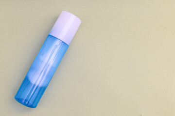 Neon blue bottle