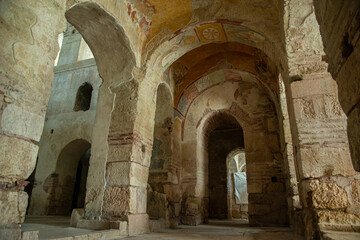 
arches of the church 
