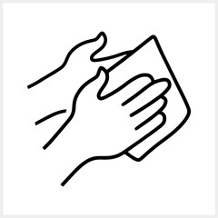 Doodle cleaning clipart Hand drawn line art Sketch vector stock illustration EPS 10