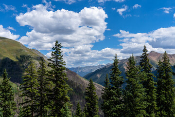 Views hiking in the San Juan Mountain range in southern Colorado.