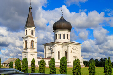 Fototapeta premium Vevis.Lithuania.Church of the Assumption of the Blessed Virgin Mary.