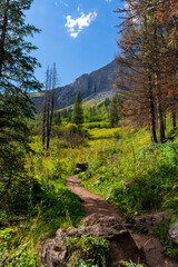 Obraz premium Views hiking in the San Juan Mountain range in southern Colorado.