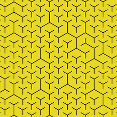  Hexagonal Maze pattern abstract illustration